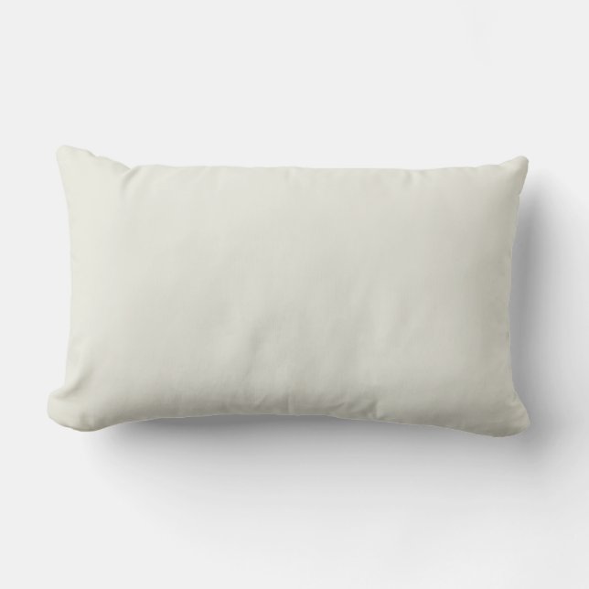 White Dove Solid Color Lumbar Pillow (Front)