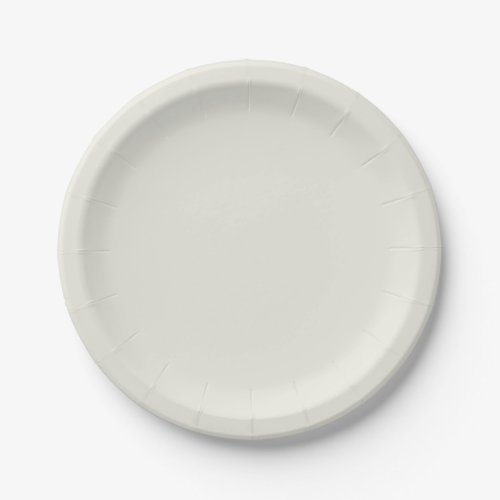White Dove Solid Color Paper Plates