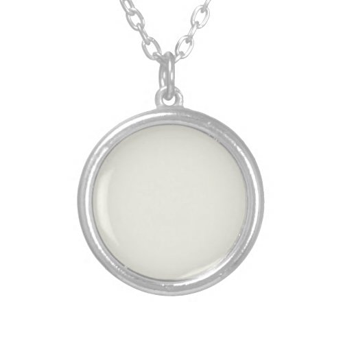 White Dove Solid Color Silver Plated Necklace