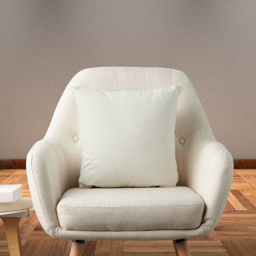 White Dove Solid Color Throw Pillow