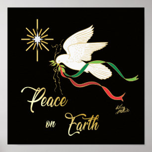 Dove, Blessed are the Peacemakers, Matthew 5:9 Poster