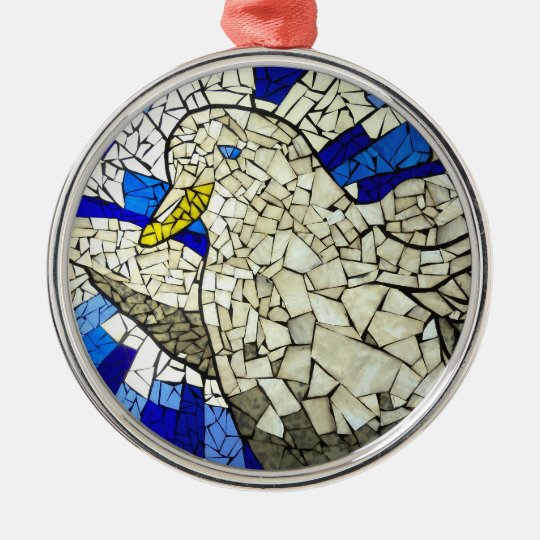 White Dove Stained Glass Christmas Tree Ornament White Dove Stained Glass Christmas Tree Ornament