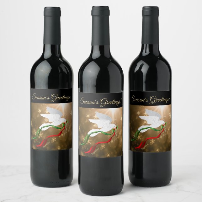 White Dove Wine Label (Bottles)