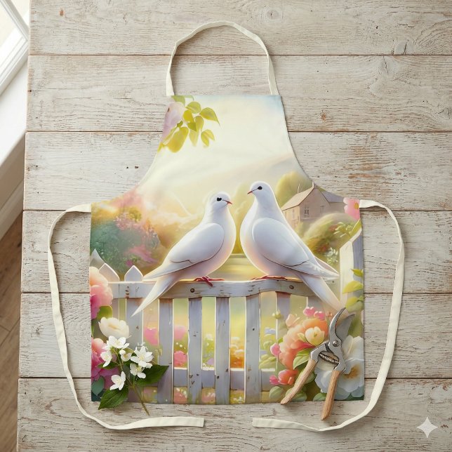 White Doves Cottage Garden Apron (White Doves Cottage Garden Apron)