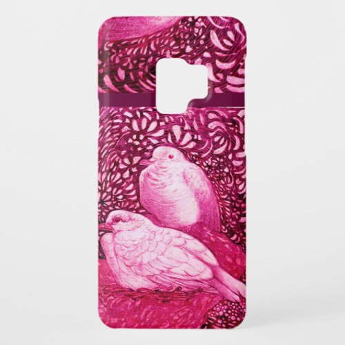 WHITE DOVES IN PINK FUCHSIA Case_Mate SAMSUNG GALAXY S9 CASE