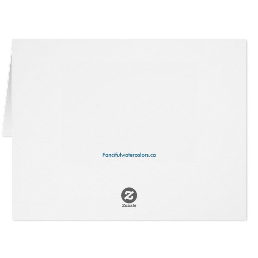 WHITE DOVES ON A BRANCH | BIG GREETING CARD (Back Horizontal)