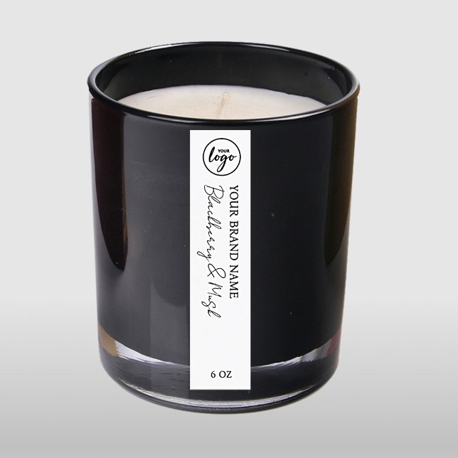 White Downloadable Candle Labels Invitation (Creator Uploaded)