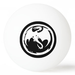 White Dragon 1 star ping pong ball