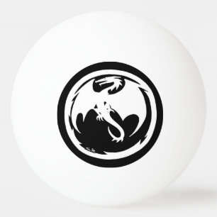 White Dragon 1 star ping pong ball