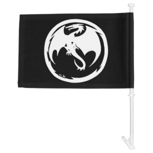 White Dragon car and boat flag