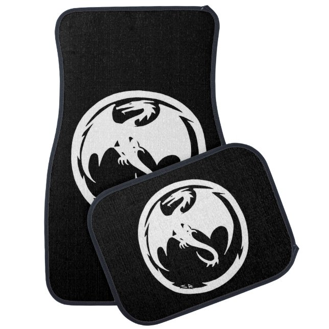 White Dragon car mats front and rear (Set)