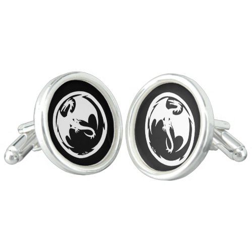 White Dragon cufflinks