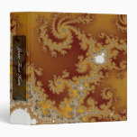 White Dragon - Fractal Art 3 Ring Binder