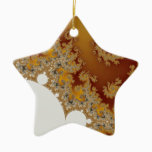 White Dragon - Fractal Art Ceramic Ornament