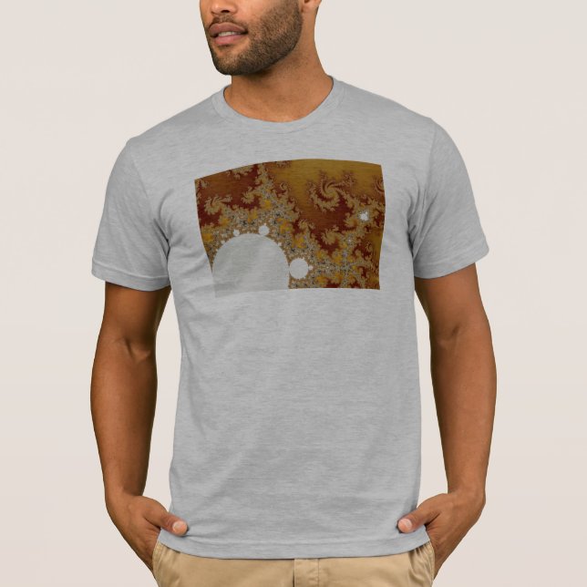 White Dragon - Fractal Art T-Shirt (Front)
