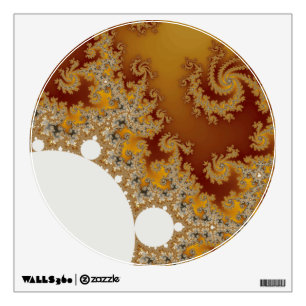 White Dragon - Fractal Art Wall Sticker