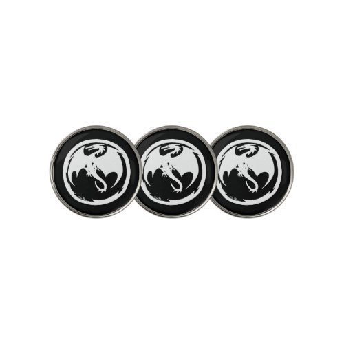 White Dragon golf ball markers