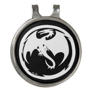 White Dragon hat clip