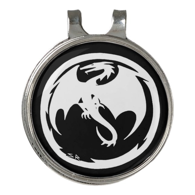 White Dragon hat clip (Front)