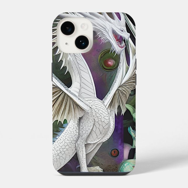 White Dragon Iphone Case (Back)