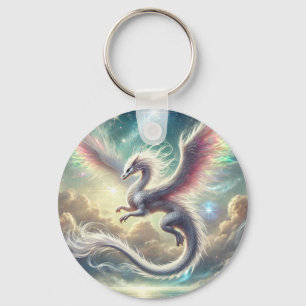 White Dragon Keychain