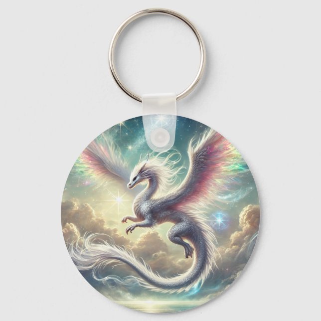 White Dragon Keychain (Front)
