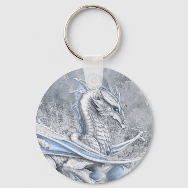 White Dragon Keychain (Front)