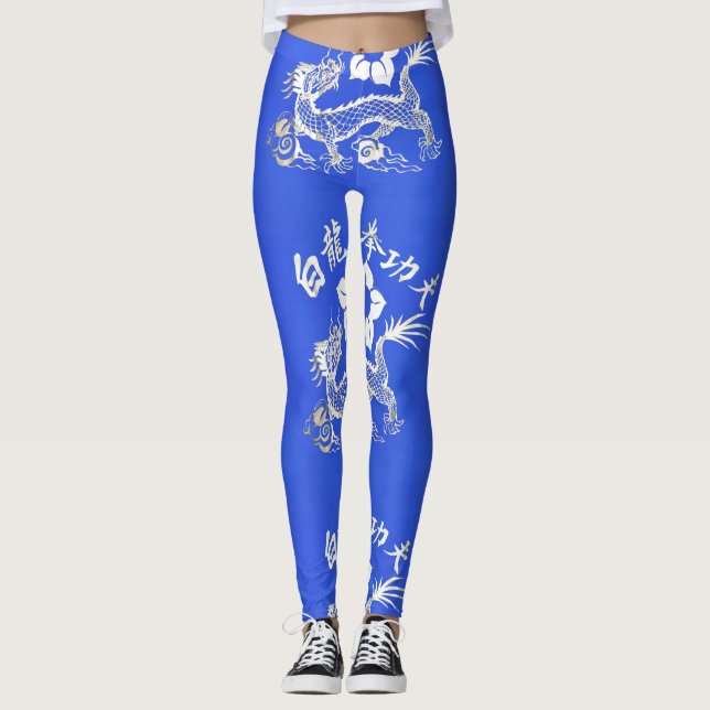 WHITE DRAGON LEGGINGS (Front)