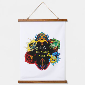 White Dragon Nest Wall Tapestry