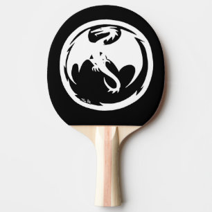 White Dragon ping pong paddle