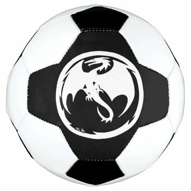 White Dragon soccer ball (Front)