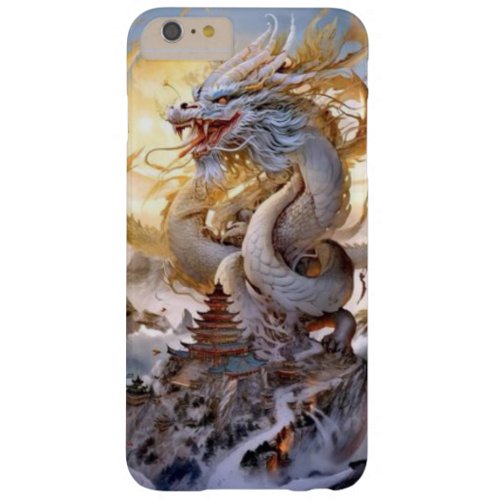 White Dragon unique designs Barely There iPhone 6 Plus Case