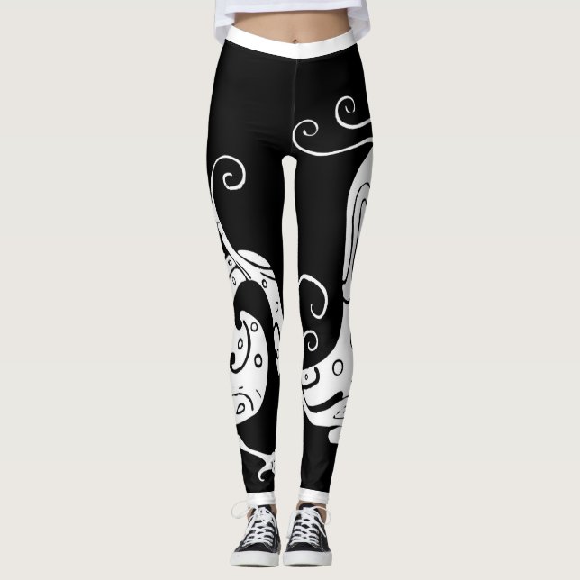 White Dragon Women's Leggings (Front)