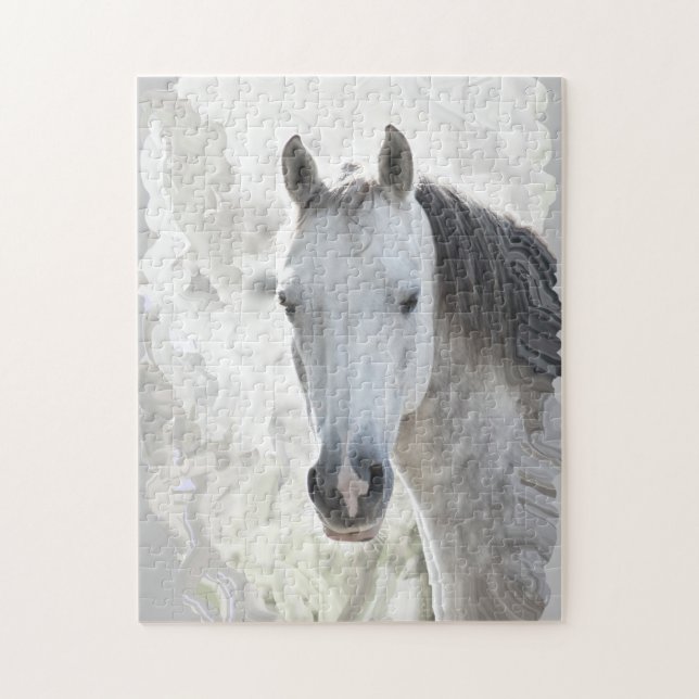 White dream horse jigsaw puzzle (Vertical)