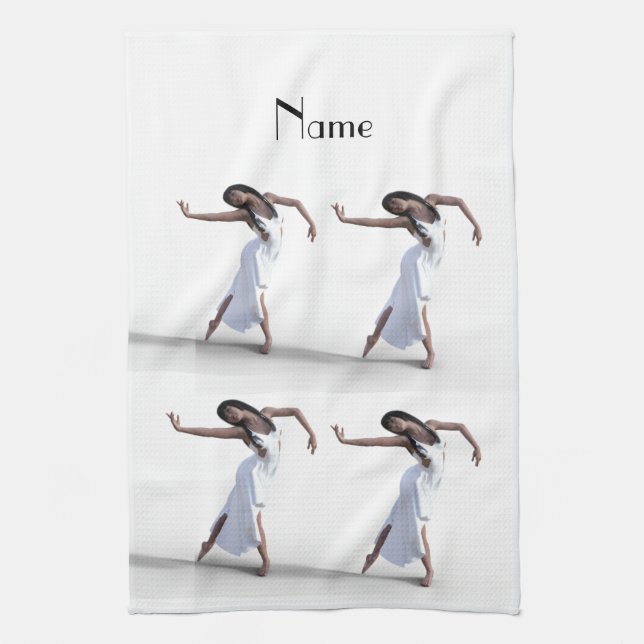 White Dress Dancer Thunder_Cove  Balloon Kitchen Towel (Vertical)