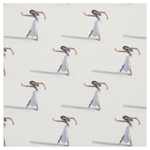 White Dress Dancer Thunder_Cove Fabric