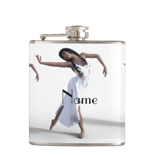 White Dress Dancer Thunder_Cove    Flask (Front)