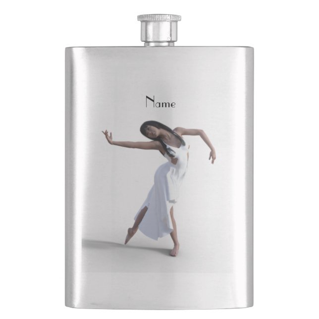 White Dress Dancer Thunder_Cove Flask (Front)