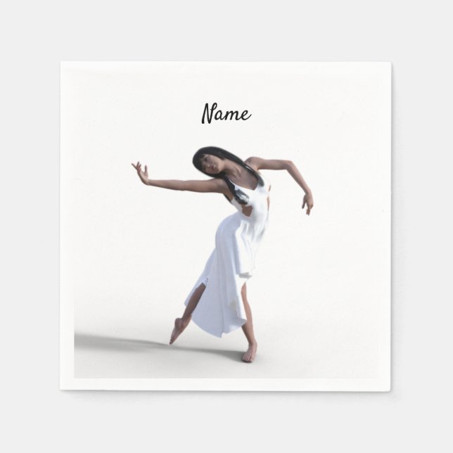 White Dress Dancer Thunder_Cove   Napkins (Front)