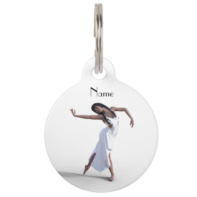 White Dress Dancer Thunder_Cove   Pet ID Tag (Front)