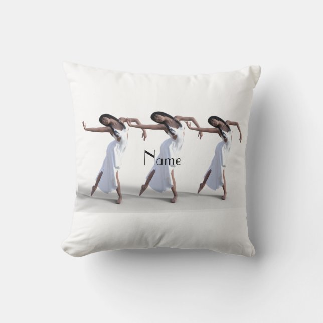 White Dress Dancer Thunder_Cove    Throw Pillow (Front)
