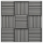 White Drum Stick Crosshatch  Fabric