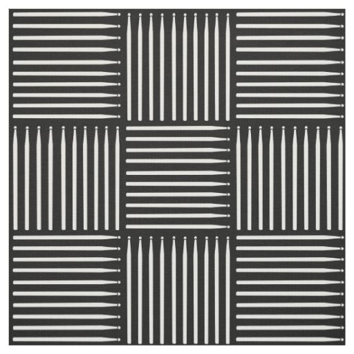 White Drum Stick Crosshatch  Fabric