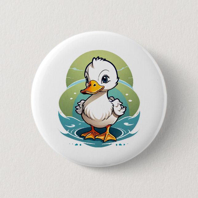 white-duck button (Front)