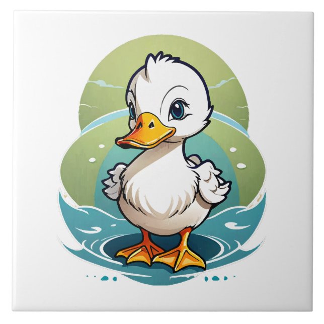 white-duck ceramic tile (Front)