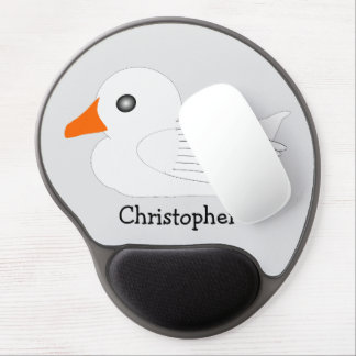 White Duck Design Gel Mouse Pad
