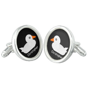 White Duck Design Personalised Cufflinks