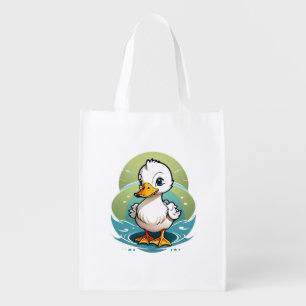 white-duck grocery bag