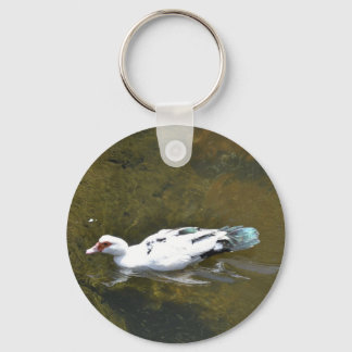 White Duck Keychain