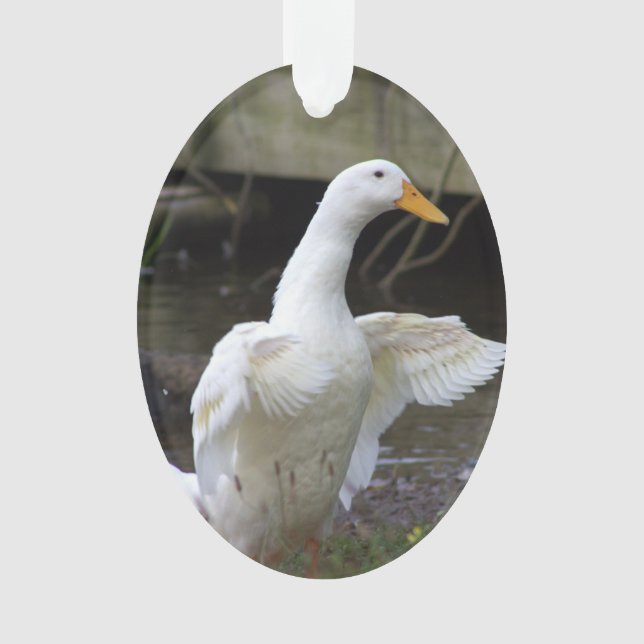 White Duck Ornament  (Front)